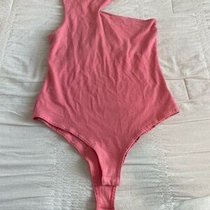Cut Out Pink Bodysuit